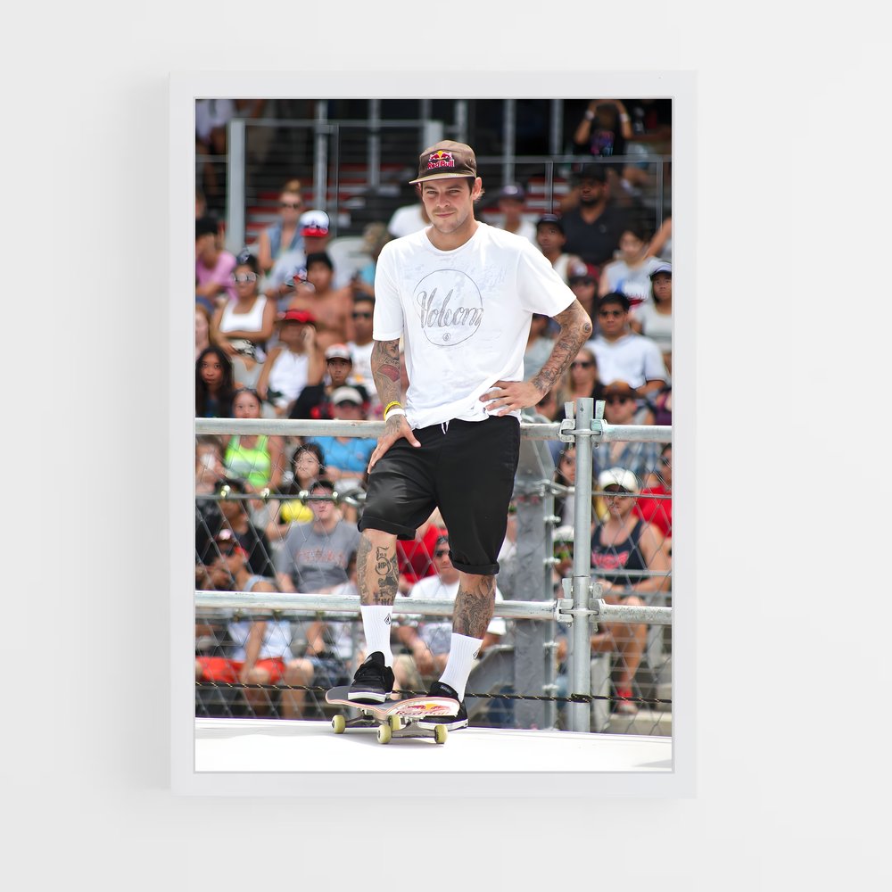 Poster Inked Skater – affiche Skateboard (vue 3)